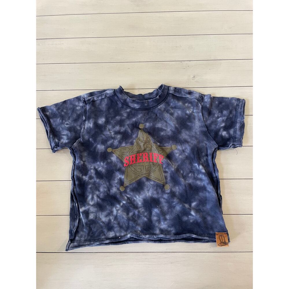 Flapdoodles 2T Sheriff T Shirt Tie Dye 24 months